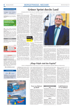 Gr&uuml;ner Sprint durchs Land - Gr&uuml;ne Kreisverband Neckar