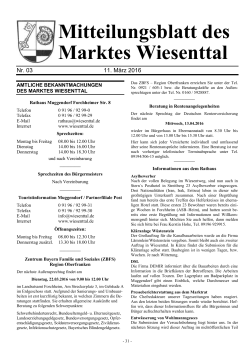 März - Markt Wiesenttal