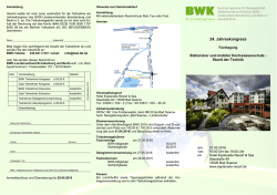 Jahreskongress 2016 - BWK Berlin, Brandenburg
