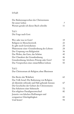 Inhalt - Ist Gott noch zu retten?