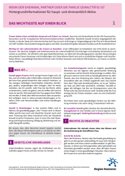 Informationsbrosch&uuml;re - Familien mit Zukunft