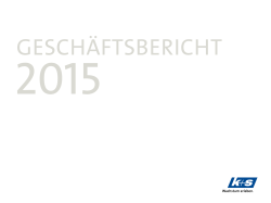 Geschäftsbericht 2015 - K+S Aktiengesellschaft