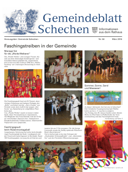 Gemeindeblatt Schechen
