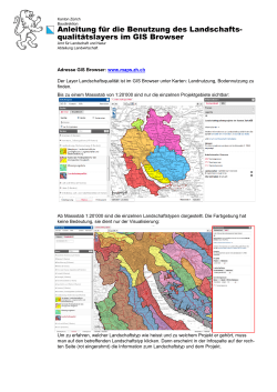 Anleitung GIS Browser LQ-Layer - Amt für Landschaft und Natur