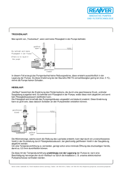 Infoblatt  - Renner Pumpen