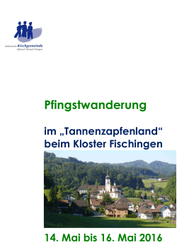 Pfingstwanderung 2016 - Reformierte Kirche Oberwil-Therwil