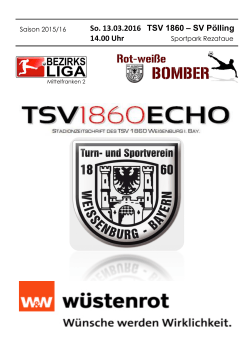 gibts das TSV 1860 - Echo.