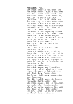 Weinheim. Viele unterschiedliche Menschen und