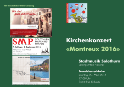 Montreux 2016 - Stadtmusik Solothurn