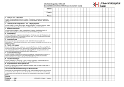 Alkoholentzugsskala: CIWA-AR (Revised Clinical Institute
