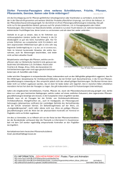D&uuml;rfen Fernreise-Passagiere Schnittblumen, Fr&uuml;chte, Pflanzen