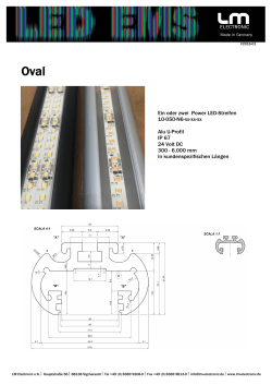 Ein oder zwei Power LED-Streifen 10-050-N6-xx-xx-xx Alu U