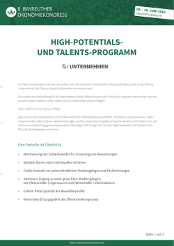 high-potentials- und talents-programm