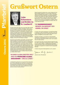 Gru&szlig;wort Ostern - Lamberti Coesfeld