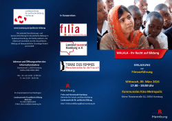 Einladung Filmvorführung "Malala"