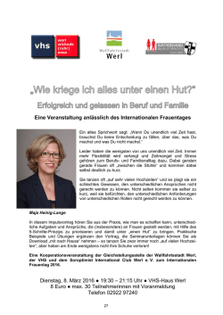 Internationaler Frauentag 2016
