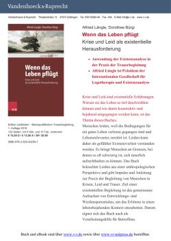 Wenn das Leben pflügt - Vandenhoeck & Ruprecht