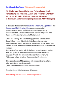 Infos und Anmeldung - AK
