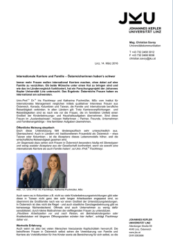 Internationale Karriere und Familie &ndash; &Ouml;sterreicherinnen haben`s