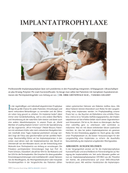 implantat prophylaxe