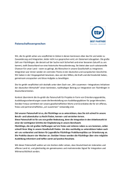 Patenschaftsversprechen