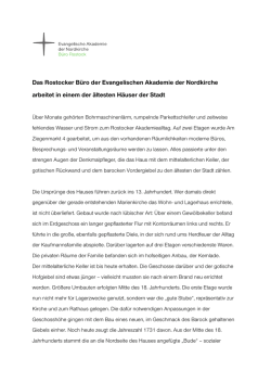 Informationen zum Haus - Evangelische Akademie der Nordkirche