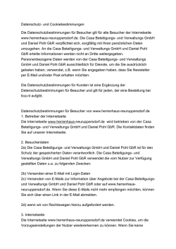 Datenschutzerklärung - Herrenhaus Gut Neuruppersdorf