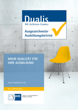 Informationsbrosch&uuml;re  - IHK Heilbronn-Franken