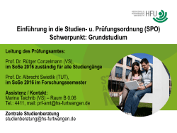 Einführung in die Studien