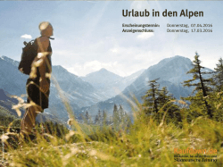 Urlaub in den Alpen - Süddeutsche Zeitung