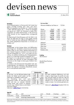 Informative Mittelkurse und Preise um 7.52 Uhr Devisen Aktuell High