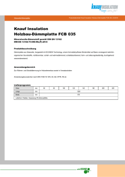 Knauf Insulation Holzbau