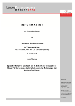 I N F O R M A T I O N - Land Ober&ouml;sterreich