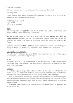 Hochzeitsinfo Deanna und Borys