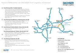 Herzlich Willkommen bei DACHSER Food Logistics in Erlensee!