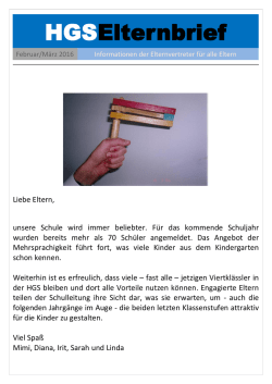 HGSElternbrief - Heinz-Galinski