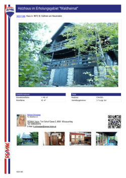 Holzhaus im Erholungsgebiet "Waldheimat"