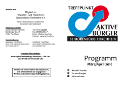 Programm - Seniorenbüro Forchheim