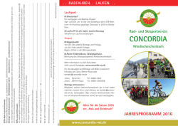 Jahresprogramm 2016 - RSV Concordia Windischeschenbach