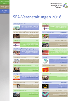 SEA-Veranstaltungen 2016