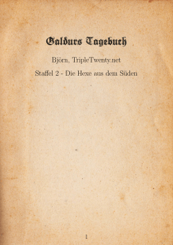Galdurs Tagebuch