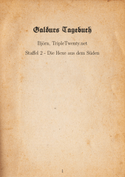 Galdurs Tagebuch