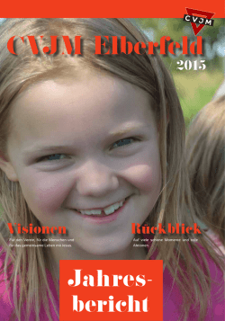 Jahresbericht 2015 CVJM Elberfeld