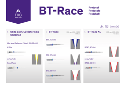 Glide path/Cath&eacute;t&eacute;risme Gleitpfad BT-Race BT-Race XL