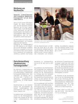 Ärzteblatt Sachsen 3/2016 - Sächsische Landesärztekammer
