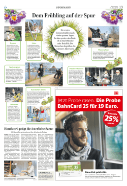 Handwerk pr&auml;gt die &ouml;sterliche Szene