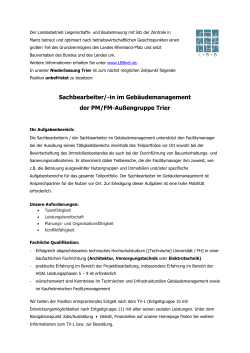 Trier: Sachbearbeiter - Career-Service der Hochschule Trier