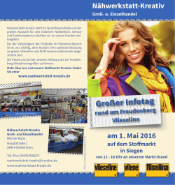 Infos - N&auml;hwerkstatt Kreativ
