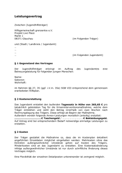 Leistungsvertrag KILP 2016 - Hilfsgemeinschaft grenzenlos eV