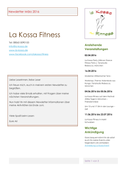 Heimatgemeinde von La Kossa Fitness